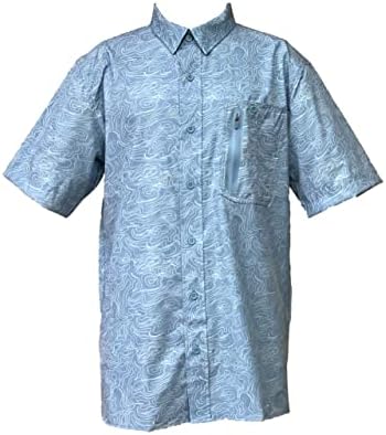 Мъжка риза за риболов от плат SS Deep Sea от Gillz - Защита от слънцето UPF 30, Лека, Отводящая влагата