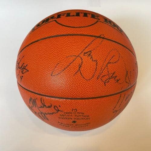 1992 Dream Team Олимпийски отбор на САЩ по Баскетбол с автограф на Майкъл Джордан 16 Sigs JSA - Баскетболни