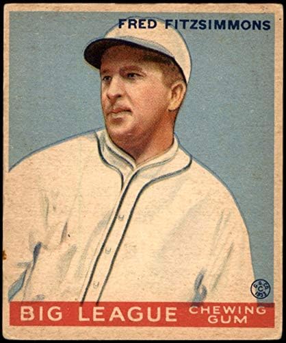 1933 Гуди # 130 Фред Фитцсиммонс Ню Йорк Джайентс (Бейзболна картичка) VG Джайънтс