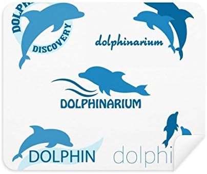 Сините Океански Делфин Биология Плат За Почистване на Екрана за Пречистване на 2 елемента Замшевой Тъкан