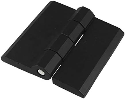 X-DREE 60 mm x 60 мм Диаметър на резби 6 мм, От легирана Скрита врата на панта на шкафа-цвят Черен (60 mm x