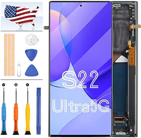 Подмяна на дисплея AMOLED S22 Ultra 5G за Samsung Galaxy S22 Ultra 5G LCD дисплей S908 SM-S908 SM-S908B Сензорен