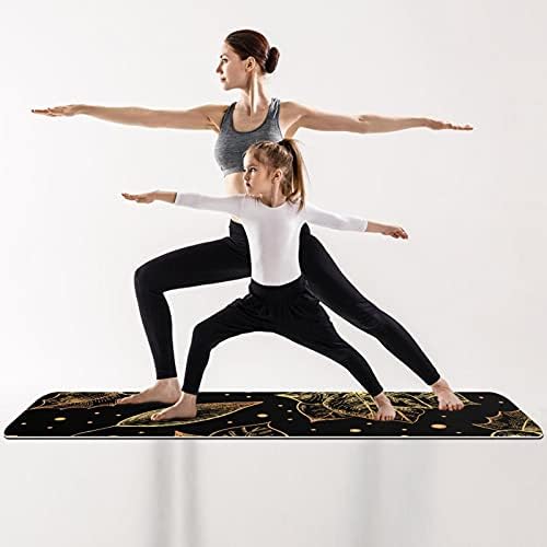 Килимче за йога с дебелина 6 мм, с принтом 944, Екологично Чисти постелки за упражнения от ТПЭ, подложка за Пилатес Йога тренировки, основен фитнес и упражнения на под?