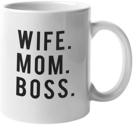 Кафеена Чаша Mighty Circus Wife Mom Boss Coffee Mug - Забавно и Подарък Керамични Чашата за Кафе на 11 грама