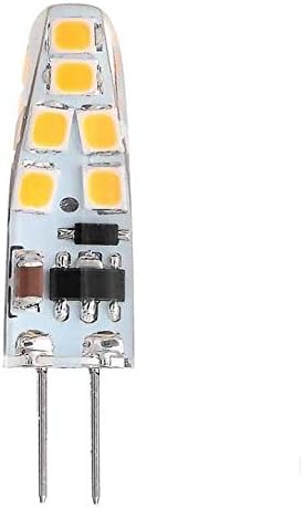 Най-добрата покупка® (6 бр.) Led лампа T4 G4 с регулируема яркост на 1,8 W 12-30 На ac /dc, 12SMD2835 1,8 W топло бял цвят (подмяна на Jc10 Bi-pin на 10-18 W)
