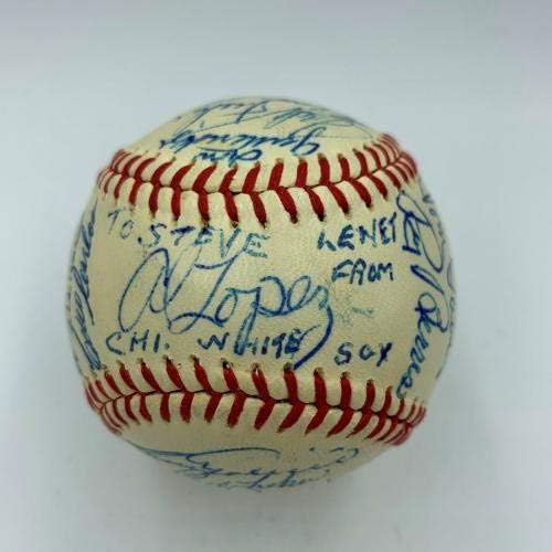 Прекрасен екип на Чикаго Уайт Сокс от 1968 г. Подписа договор с JSA COA Американската лига бейзбол - Бейзболни