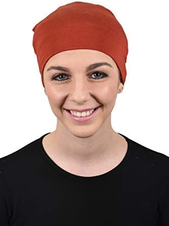 Landana Главоболие, шалове Дамски мека шапка за сън Удобна подплата за перука от рак и шапчица от косопад
