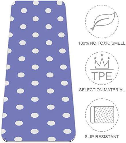 Дебела подложка за йога Siebzeh Plaid лилав цвят Премиум-клас, в екологично Чист Гумена подложка за здраве и