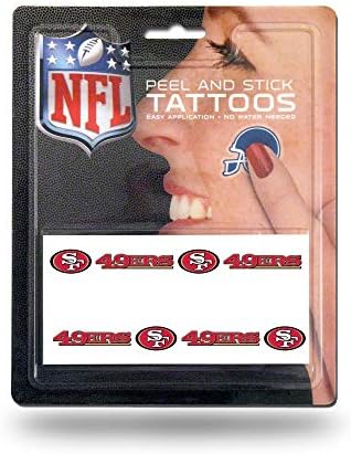 Татуировки за лице NFL San Francisco 49ers, Комплект от 8 теми