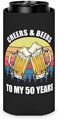 Охладител за бира, Консерви, Новост, Реколта, Поздрави И Бира В чест на 50-годишния Юбилей, Весели Празници,