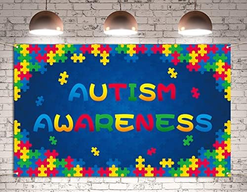 Информираността За Аутизма Фон Банер Април Парче От Пъзела Подкрепа За Вечерни Снимки На Фона Стенно Подвесное