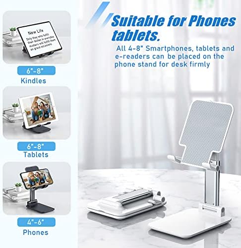 Универсален Държач за телефона за маса, 5 бр Поставка за мобилен телефон на бюрото, Универсален Държач за мобилен