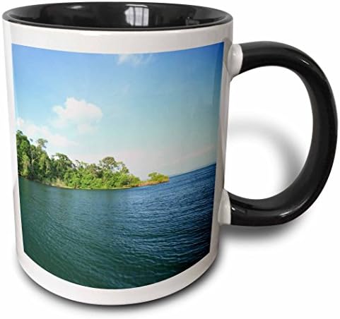 3D Панамския канал, тропически гори-SA15 CZI0034-Оцветен чаша Christian Ziegler, 11 грама, черно-бял
