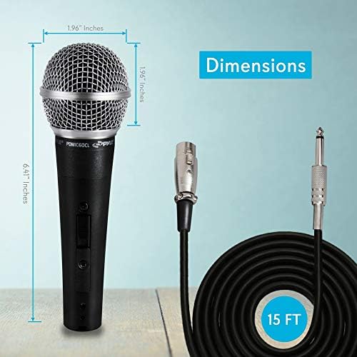 Сгъваема Штативная поставка за микрофон Pyle - Универсално закрепване на микрофона и височина & Професионален