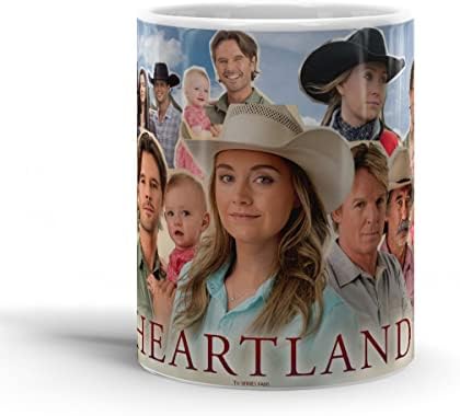 Чаши За Кафе Сърце Ceramic Heartland За Рожден Ден, Семейно Шоу Пътуване Tea Land Чаша Love Canada Tv 11 Грама
