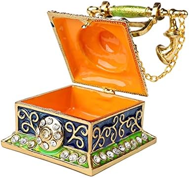 Реколта Кутия за Дрънкулки за Телефон FASSLINO с Шарнирными Декорации, Ръчно Рисувани, Уникален Подарък за Дома
