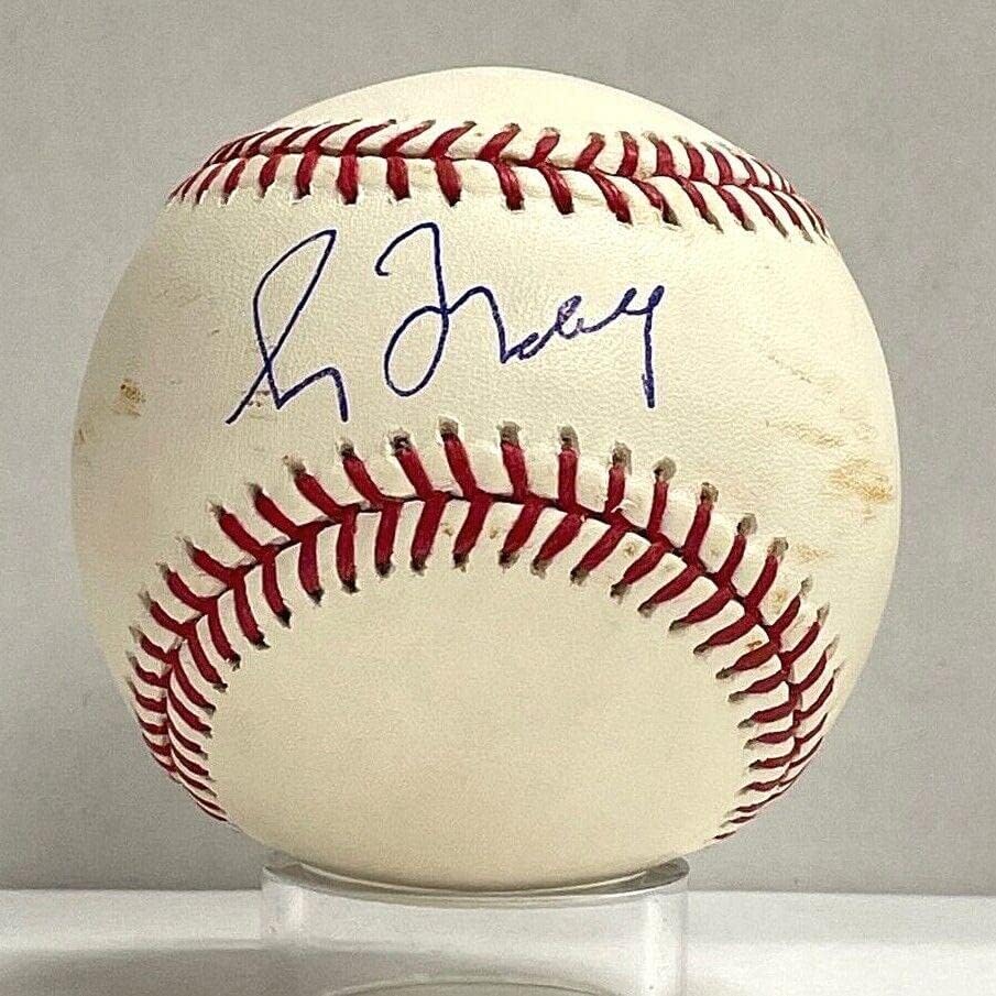 Грег Мэддукс подписа Официален договор с PSA Мейджър лийг бейзбол /DNA HOF Braves - Бейзболни топки с автографи