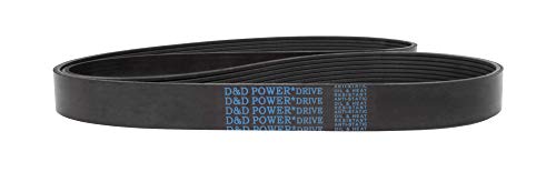 Преносимото колан D&D PowerDrive 650L16 Massey Ferguson, L, 16-Лентов, Дължина 65 см, Гума