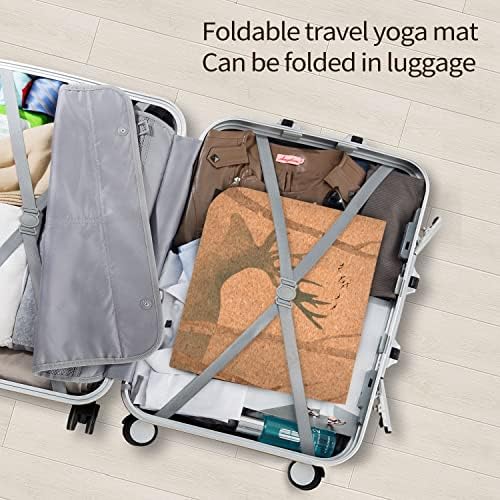 Сгъваем Пътен килимче за йога, в Екологично Чист килимче за йога от ТПЭ, Сгъваема Пътен Подложка за Фитнес,
