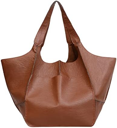 Дамски чанти-скитник FVOWOH, Нови Обикновена Прости чанти в Европейския и американския Стил, Голяма Чанта От