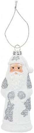 ПМС 513578 Подвесное Украса Дядо Коледа | Бял | Възглавница | Аксесоар от 1 предмет, Сребрист