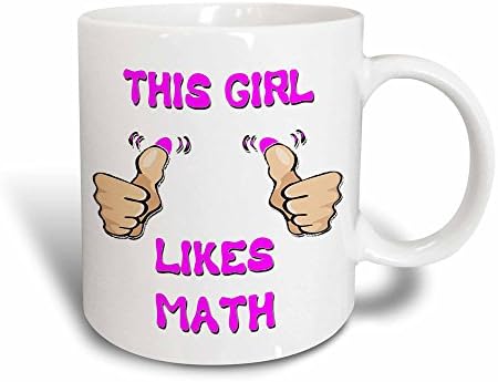3дРосе, Това Момиче Харесва Математическа чаша, 11 грама, Керамични
