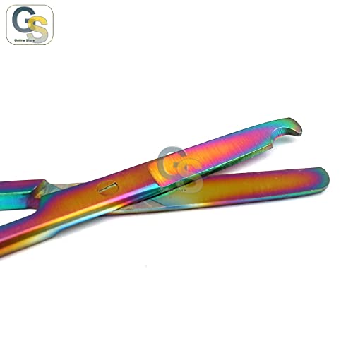 Комплект от 5 Цветни Титанови ножица Rainbow Бод 5,5 от Неръждаема Стомана, от онлайн МАГАЗИН G. S