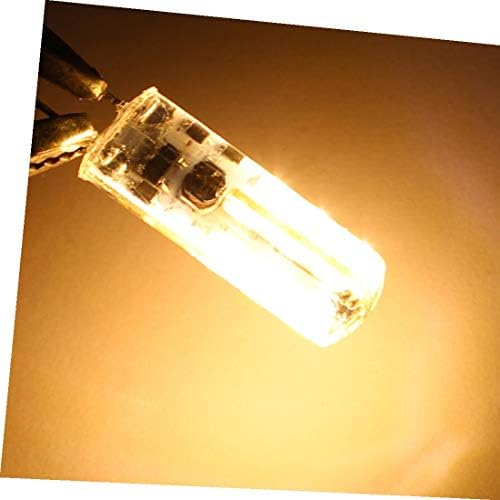 X-DREE 2 елемента AC/DC 12 1,5 W G4 3014SMD Led царевичен крушка 24-led силиконова лампа Топъл бял цвят (2 елемента