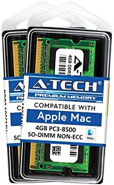 A-Tech за Apple 8GB Kit (2X4GB) DDR3 1067 Mhz / 1066 Mhz PC3-8500 sodimm памет iMac (началото / средата / края