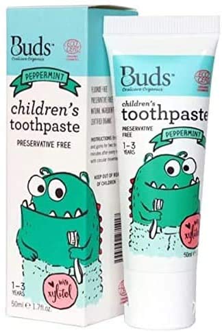 MG РЕЦЕПТОРИ Детска паста за зъби с ксилитол и мента 50 мл -С вкус на ксилитол и мента е сертифицирана като