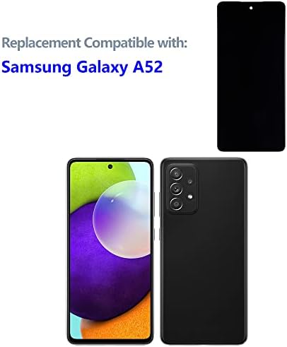 Swark е Съвместим с Samsung Galaxy A52 5G SM-A526 Версия на 4G и 5 ГРАМА LCD Сензорен дисплей цифров преобразувател