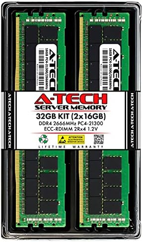 Комплект оперативна памет A-Tech обем 32 GB (2x16 GB) за Supermicro SYS-6029UZ-TR4 + - DDR4 2666 Mhz PC4-21300