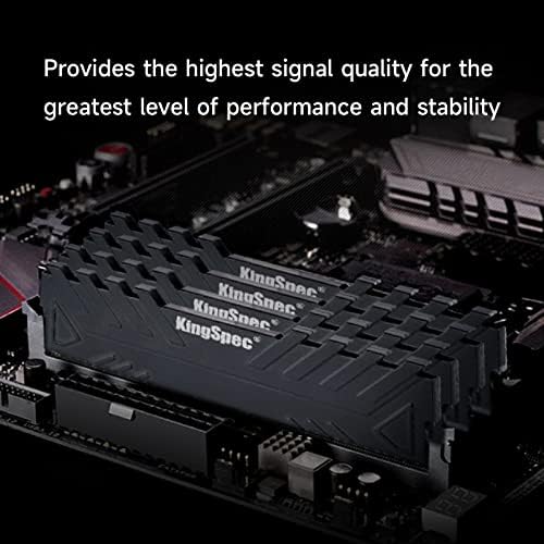 Оперативна памет KingSpec DDR4 16 GB (2x8 GB) 3600 Mhz с радиатор, двуканална памет настолна CL24 1,35 В (DIMM),