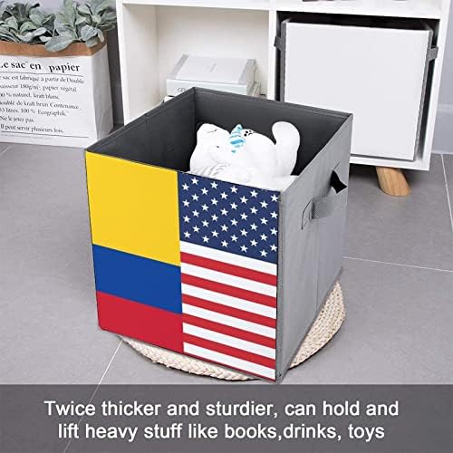 Колумбия Американски Флаг Сгъваеми Кутии За Съхранение на Основите на Сгъваеми Тъканни Кубчета За Съхранение
