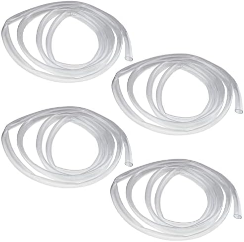 Othmro 4 бр. PVC Пластмаса Мека Тръба 22 мм Вътрешен Диаметър 24,5 мм Външен Диаметър 1000 мм Дължина на PVC Тръба Пластмасова Тръба Кръгла Пластмасова Тръба за Оборудване на Е?