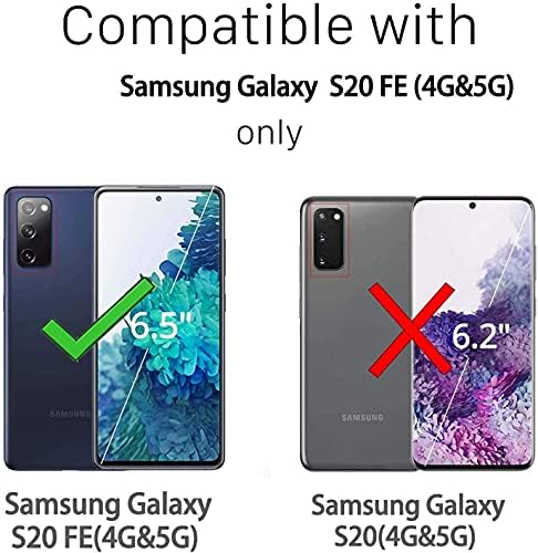 Съвместим с Samsung Galaxy S20 FE Gaxaly S 20 FE5G UW 6,5-инчов Чанта-портфейл със стойка, Многофункционална