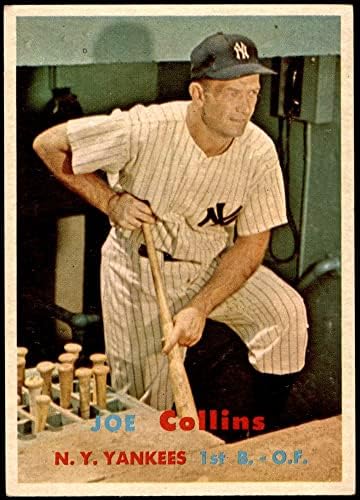 1957 Topps # 295 Джо Колинс Ню Йорк Янкис (Бейзболна картичка) EX/ MT + Янкис