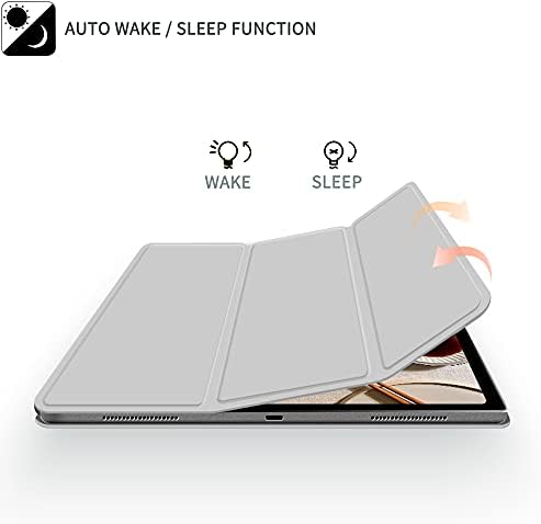Калъф kenke за iPad Air 5-то поколение 2022 /iPad Air 4-то поколение 2020, Магнитна смарт-капак с цип, с функция за автоматично преминаване в режим на заспиване/събуждане, Тънък Трик