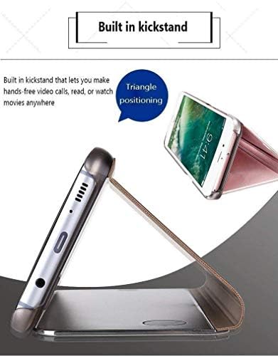 Калъф за Samsung Galaxy Note 9, Стилно и Огледално Покритие, завъртащо се на Защитно отразени за цялото тяло, Ультратонкая Твърда Противоударная рамка със защита от надраскв
