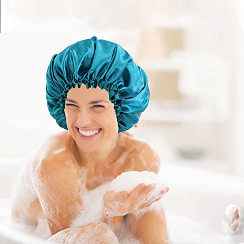 Шапка за душ За Жени, за Многократна употреба Водоустойчиви Дамски Шапки За Душ, Множество Шапчица За Коса EVA
